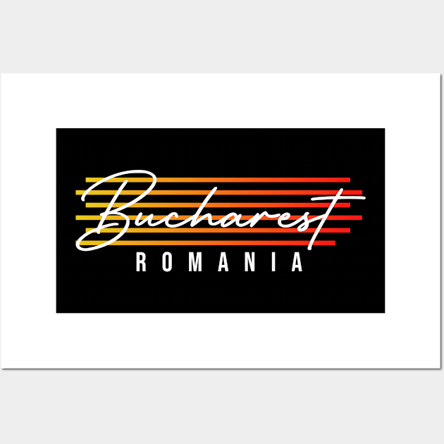 Bucharest Romania Souvenir Gift Wall Art by zap